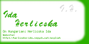 ida herlicska business card